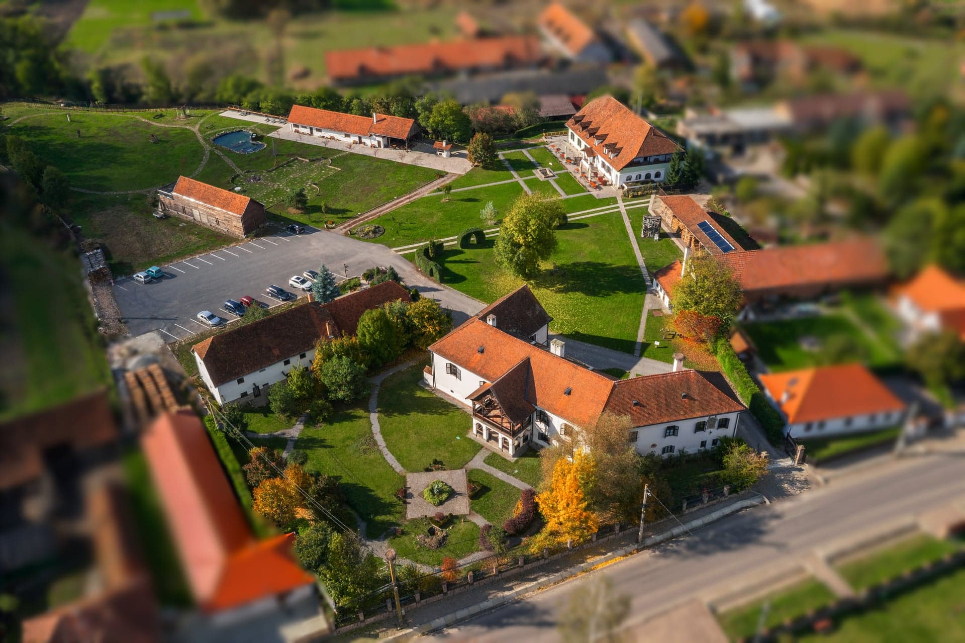 Aerial map of the Daniel Castle estate