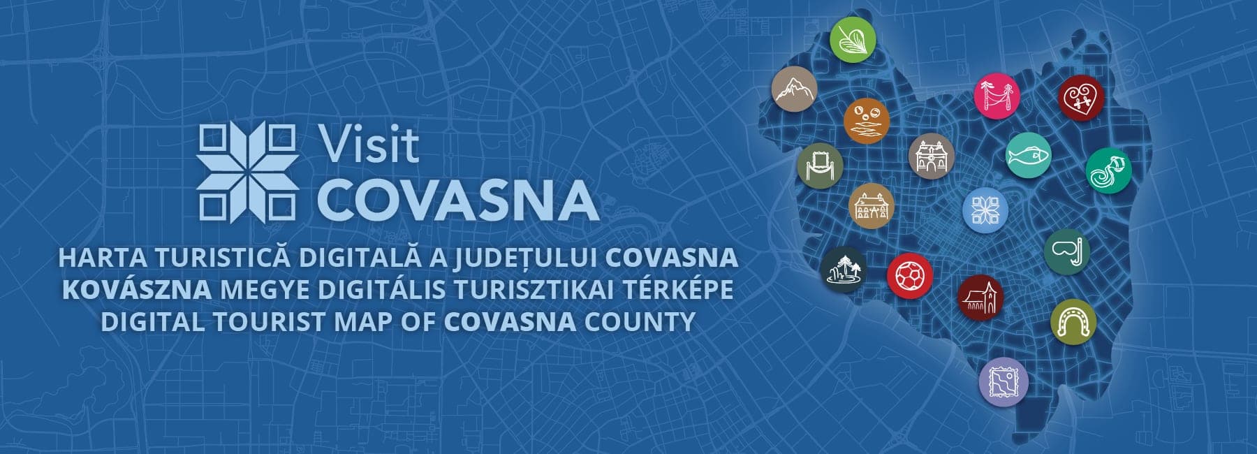 Digital tourist map of Covasna County