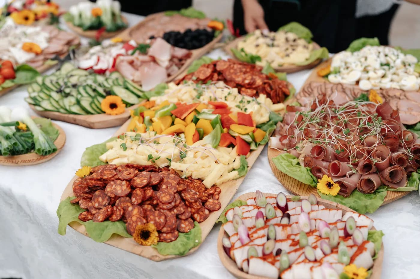Welcome dinner spread